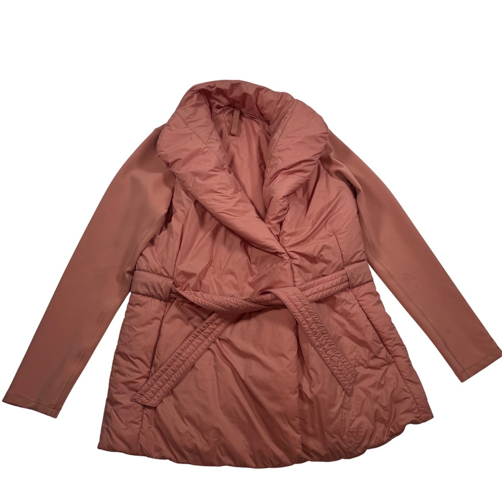 Lululemon Cloudscape Wrap Jacket PrimaLoft Insulated Belted Terracotta Pink S